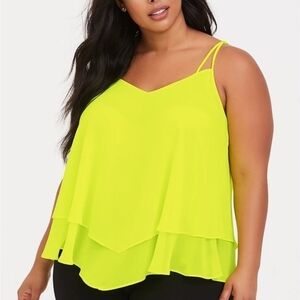 Torrid Neon Yellow Women's Top 28W